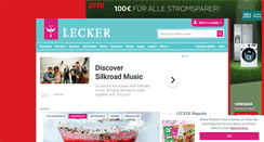 Desktop Screenshot of lecker.de